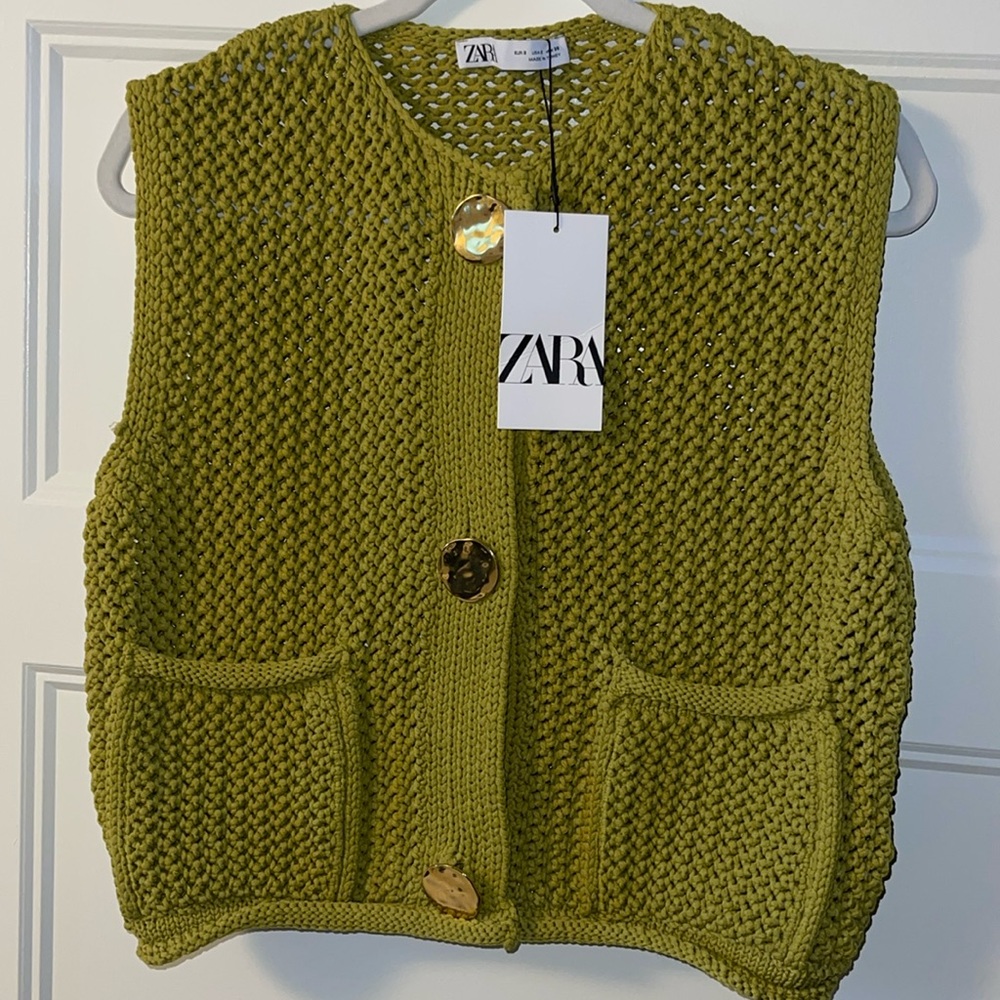 Zara Cropped Sweater Tank